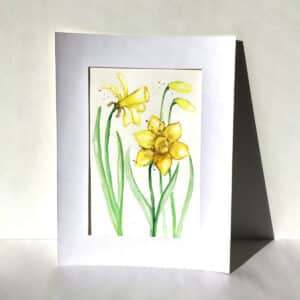 Akvarell Påskelilje